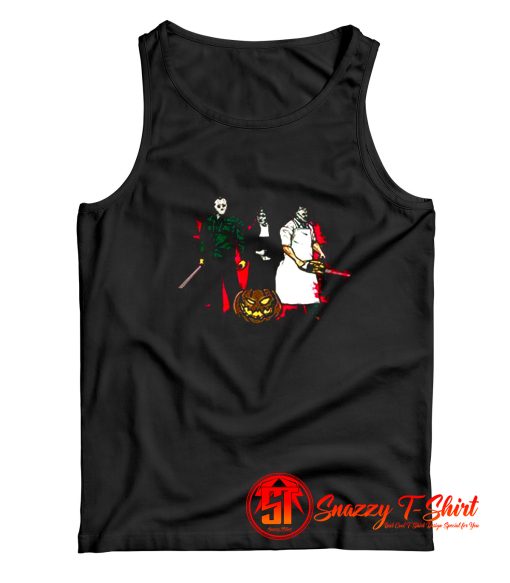 Squad Killer Jason Halloween Movie Parody Tank Top