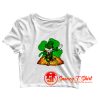 St Patricks Day Dabbing Crop Top Shirt