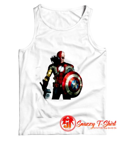 Stan Lee Marvel All Avengers Heroes In One Tank Top