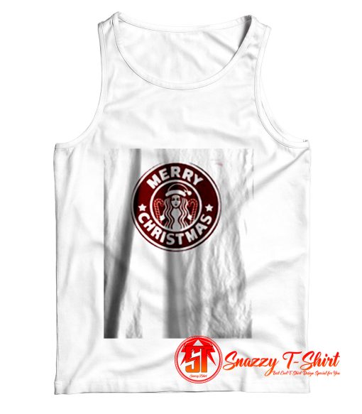 Star Bucks Marry Christmas Tank Top