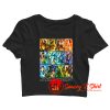 Star Wars Celebration Mural Art Panels q Crop Top Shirt