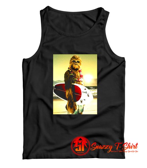 Star Wars Chewbacca Surfing Funny Cool Tank Top