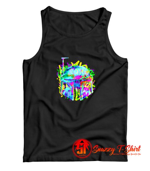 Star Wars Graffiti fett mask Tank Top