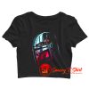 Star Wars The Mandalorian Helmet Scene Fill Crop Top Shirt