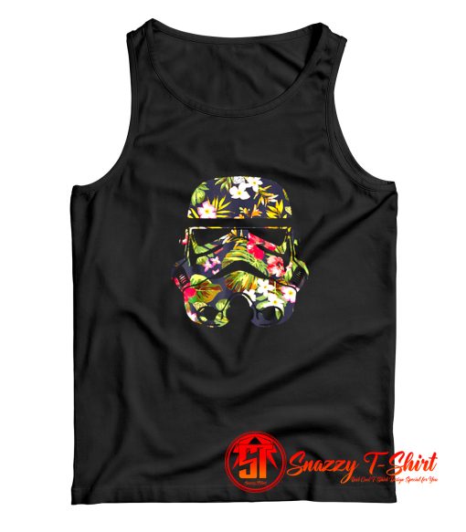 Star Wars Tropical Stormtrooper Floral Print Graphic Tank Top