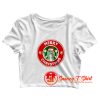 Starbucks Coffee Funny Christmas Crop Top Shirt