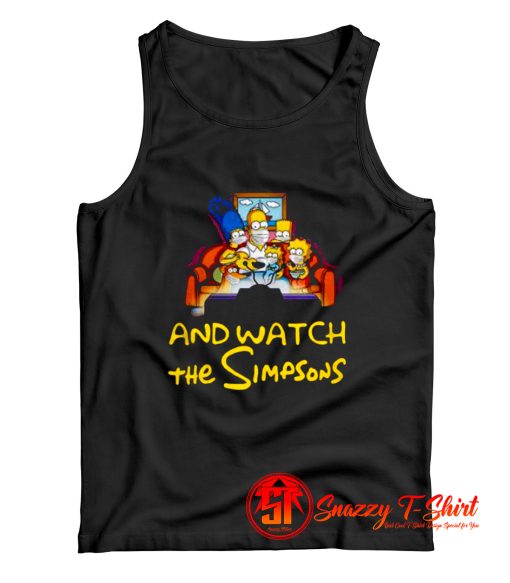 Stay Home And Watch The Simpsons Tank Top