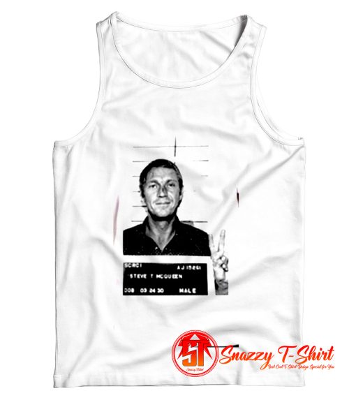 Steve Mcqueen Mugshot Tank Top