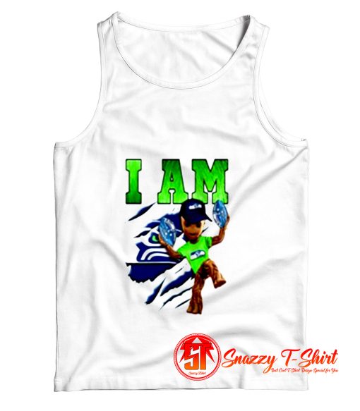 Strong Groot I am Seattle Seahawks Funny Tank Top