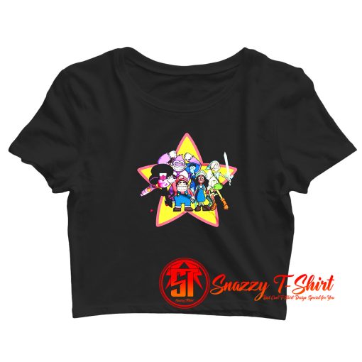 Super Smash Brothers Nintendo Cartoon Crop Top Shirt