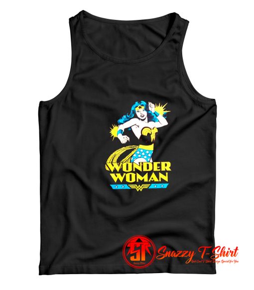 Superhero Comic Retro Captain Marvel Tank Top