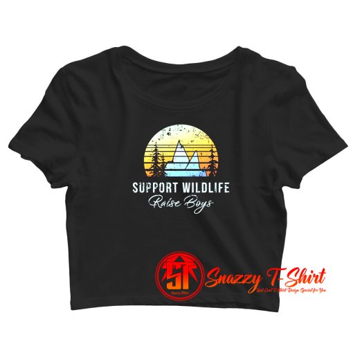 Support Wildlife Raise Boys Crop Top Shirt