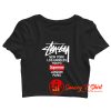 Supreme x Stussy Collab Crop Top Shirt