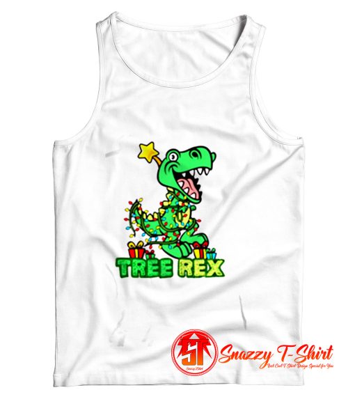 T Rex Christmas Xmas Tank Top