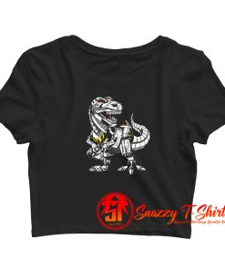 T Rex Dinosaur Robot Crop Top Shirt