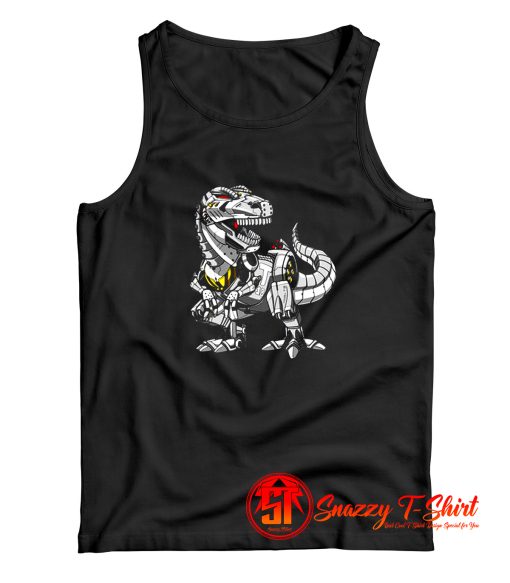 T Rex Dinosaur Robot Tank Top