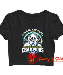 Tampa Bay Rays American League Champions Crop Top Shirt