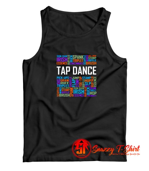 Tap Dance Words Tank Top