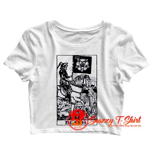 Tarot Karte Card Okkult Occult Esoterik Wahrsagen Fortune Telling Death Tod Crop Top Shirt