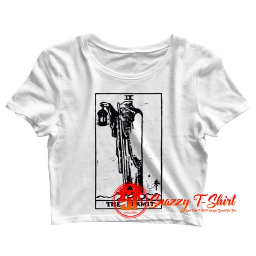 Tarot Karte Card Okkult Occult Esoterik Wahrsagen Fortune Telling Hermit Eremit Crop Top Shirt