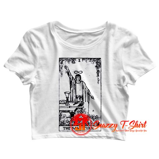 Tarot Karte Card Okkult Occult Esoterik Wahrsagen Fortune Telling Magier Magican Crop Top Shirt