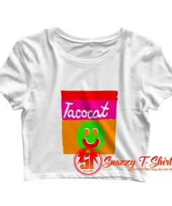 Tatocat Band Smile Striped Crop Top Shirt