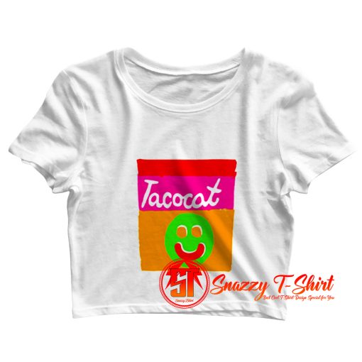 Tatocat Band Smile Striped Crop Top Shirt