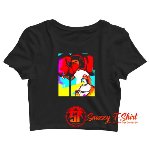 Tattoo Artist Ron Rich Graffiti Crop Top Shirt