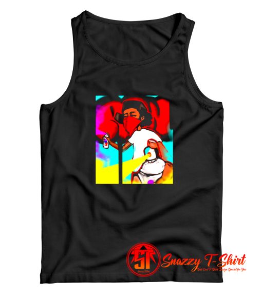 Tattoo Artist Ron Rich Graffiti Tank Top