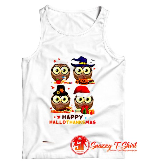 Teacher Owl Halloween Tank Top