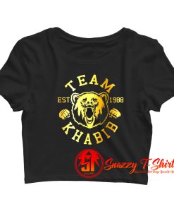 Team Khabib Bear khabib Nurmagomedov Crop Top Shirt