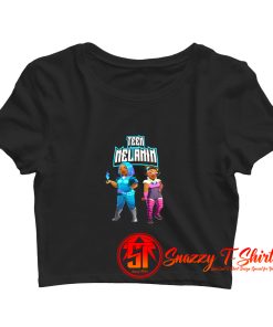 Teen Melanin Black Super Heroine Crop Top Shirt