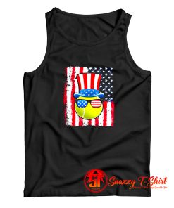 Tennis Ball American Flag Tank Top