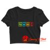 Tennis Periodic Table Gaming Crop Top Shirt