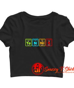 Tennis Periodic Table Gaming Crop Top Shirt