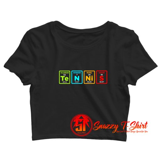 Tennis Periodic Table Gaming Crop Top Shirt