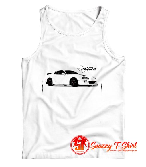 Texas Supras White Cartoon Tank Top