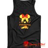 Thanksgiving Minnie Head With Black Castle Pumpkin Tank Top