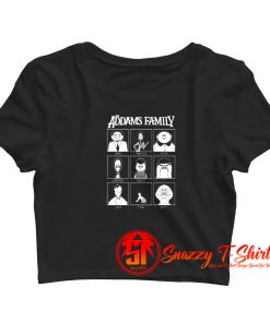 The Addams Family Yearbook Crop Top Shirt