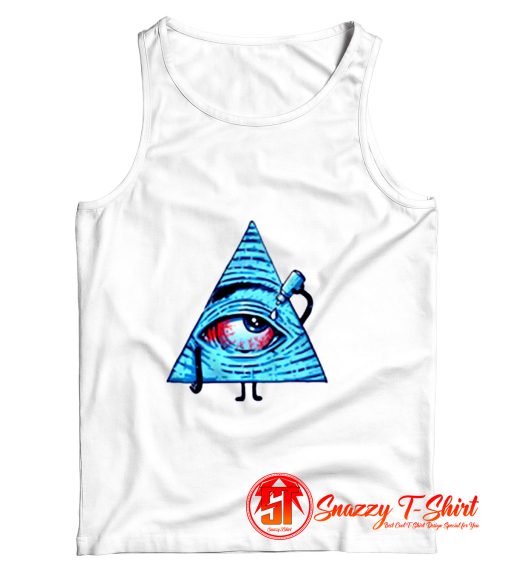 The All Seeing Eye Illuminati Illuminaten Nwo New World Order Fun Funny Cute Fun Tank Top