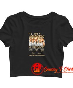 The Beach Boys 59th Anniversary Vintage Crop Top Shirt