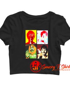 The Beatles Pop Art Crop Top Shirt