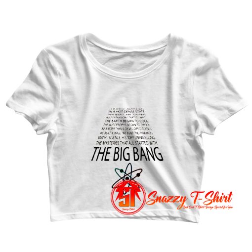 The Big Bang Theory Quote Crop Top Shirt