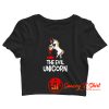 The Evil Unicorn Crop Top Shirt