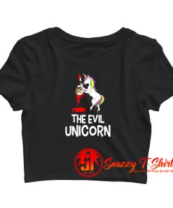 The Evil Unicorn Crop Top Shirt