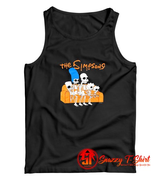 The Family Simpsons Skeleton Tank Top