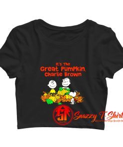 The Great Pumpkin Charlie Brown Funny Crop Top Shirt