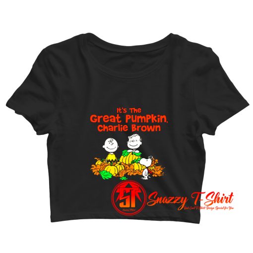 The Great Pumpkin Charlie Brown Funny Crop Top Shirt