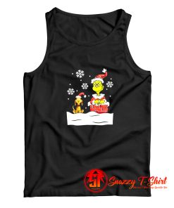 The Grinch And Dog Stole Christmas Funny Tank Top