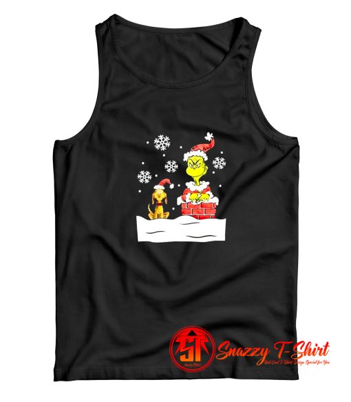 The Grinch And Dog Stole Christmas Funny Tank Top